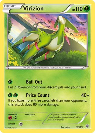 Virizion 12/98 - XY Ancient Origins Reverse Holofoil