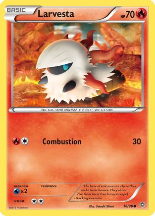 Larvesta 16/98 - XY Ancient Origins Reverse Holofoil