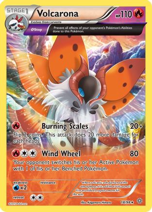 Volcarona (18) 18/98 - XY Ancient Origins Reverse Holofoil