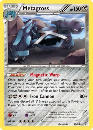 Metagross (49) 49/98 - XY Ancient Origins