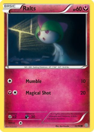 Ralts 52/98 - XY Ancient Origins Reverse Holofoil