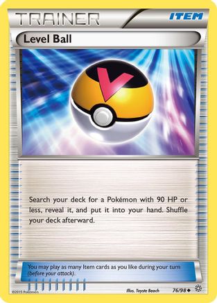 Level Ball 76/98 - XY Ancient Origins Reverse Holofoil