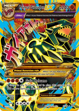 Primal Groudon EX (Shiny Full Art) 97/98 - XY Ancient Origins Holofoil