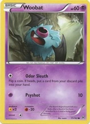 Woobat 71/162 - XY BREAKthrough Reverse Holofoil