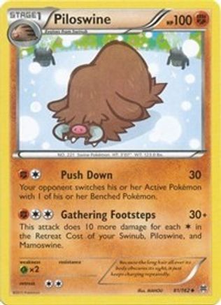 Piloswine 81/162 - XY BREAKthrough Reverse Holofoil