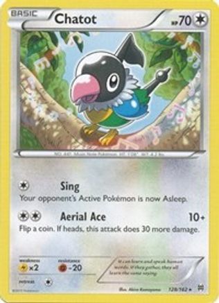 Chatot 128/162 - XY BREAKthrough Reverse Holofoil