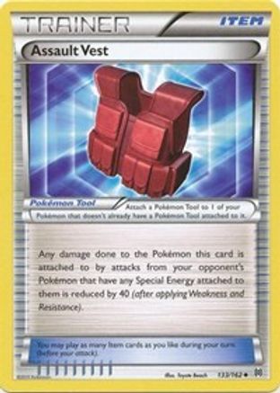 Assault Vest 133/162 - XY BREAKthrough Reverse Holofoil