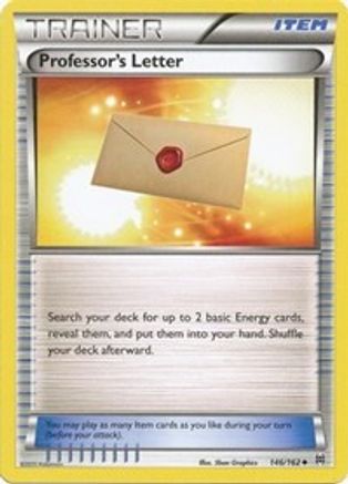 Professor's Letter 146/162 - XY BREAKthrough Reverse Holofoil