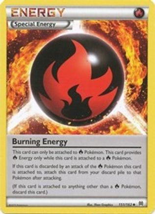 Burning Energy 151/162 - XY BREAKthrough Reverse Holofoil