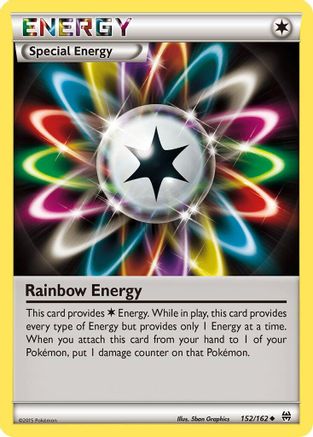 Rainbow Energy 152/162 - XY BREAKthrough Reverse Holofoil