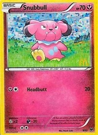 Snubbull - 8/12 8/12 - McDonalds Promos 2014 Holofoil