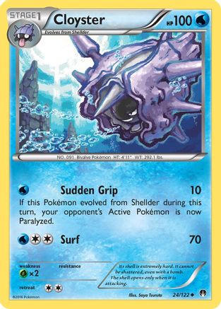 Cloyster 24/122 - XY BREAKpoint Reverse Holofoil