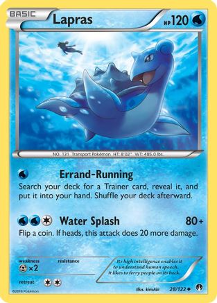 Lapras 28/122 - XY BREAKpoint Reverse Holofoil
