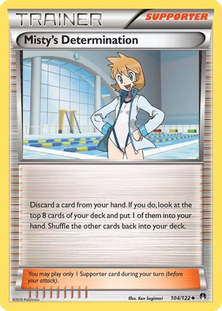 Misty's Determination 104/122 - XY BREAKpoint Reverse Holofoil
