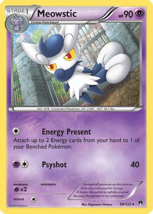 Meowstic 59/122 - XY BREAKpoint Reverse Holofoil