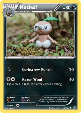 Nuzleaf 72/122 - XY BREAKpoint Reverse Holofoil