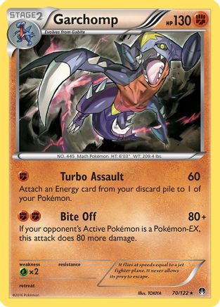 Garchomp 70/122 - XY BREAKpoint Reverse Holofoil