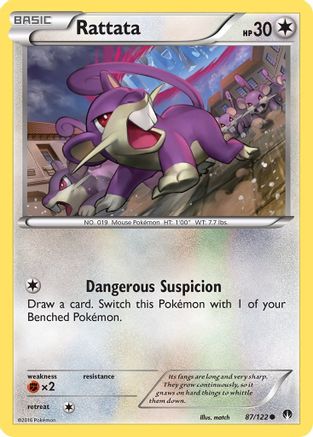 Rattata 87/122 - XY BREAKpoint