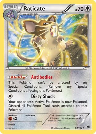 Raticate 88/122 - XY BREAKpoint Reverse Holofoil