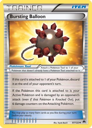Bursting Balloon 97/122 - XY BREAKpoint Reverse Holofoil