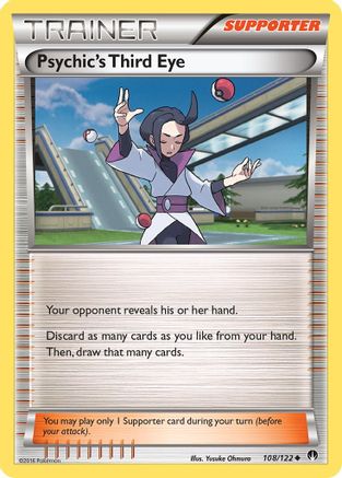 Psychic's Third Eye 108/122 - XY BREAKpoint Reverse Holofoil