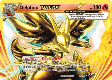 Delphox BREAK 14/124 - XY Fates Collide Holofoil