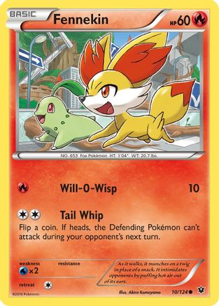 Fennekin (10) 10/124 - XY Fates Collide