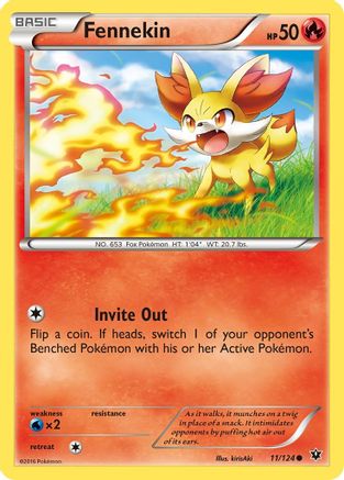 Fennekin (11) 11/124 - XY Fates Collide