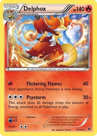 Delphox 13/124 - XY Fates Collide Holofoil