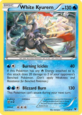 White Kyurem 21/124 - XY Fates Collide Holofoil
