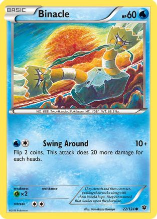 Binacle 22/124 - XY Fates Collide
