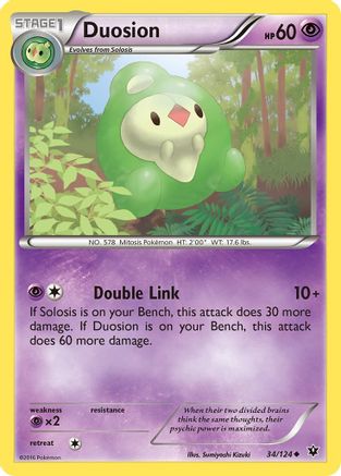 Duosion 34/124 - XY Fates Collide Reverse Holofoil
