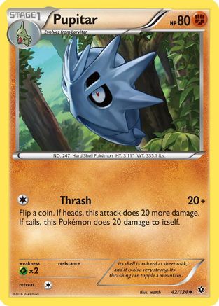 Pupitar 42/124 - XY Fates Collide