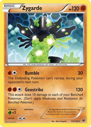 Zygarde (53) 53/124 - XY Fates Collide Reverse Holofoil