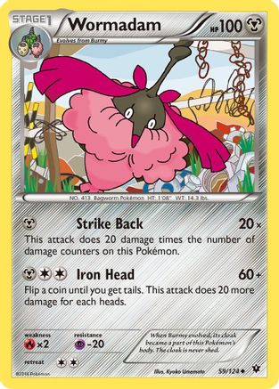 Wormadam (59) 59/124 - XY Fates Collide Reverse Holofoil