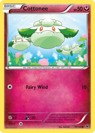 Cottonee 70/124 - XY Fates Collide Reverse Holofoil