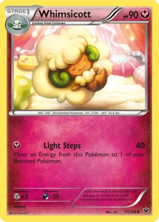 Whimsicott 71/124 - XY Fates Collide Reverse Holofoil