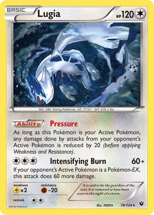 Lugia 78/124 - XY Fates Collide Reverse Holofoil