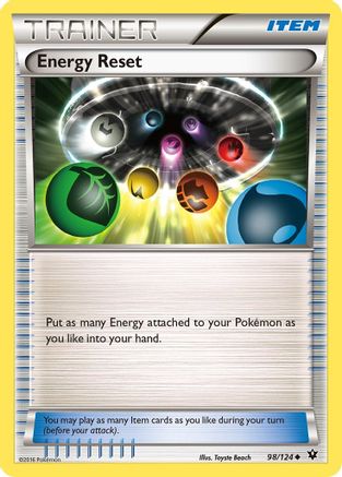 Energy Reset 98/124 - XY Fates Collide