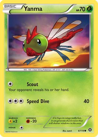 Yanma 6/114 - XY Steam Siege Reverse Holofoil