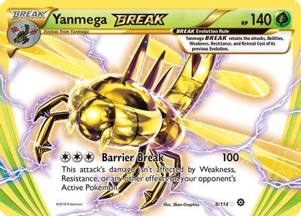 Yanmega BREAK 8/114 - XY Steam Siege Holofoil