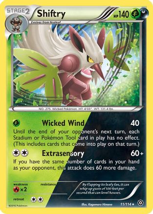 Shiftry 11/114 - XY Steam Siege Holofoil