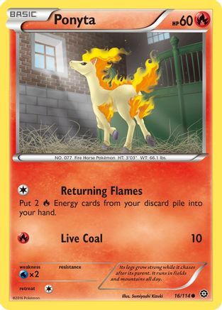 Ponyta 16/114 - XY Steam Siege