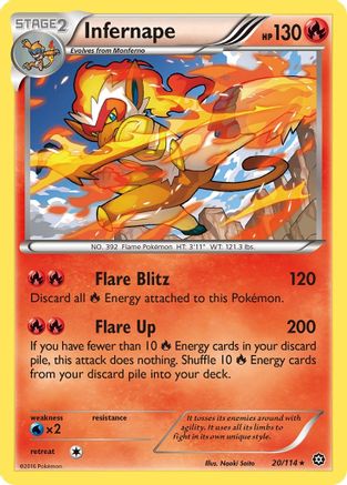 Infernape 20/114 - XY Steam Siege Reverse Holofoil