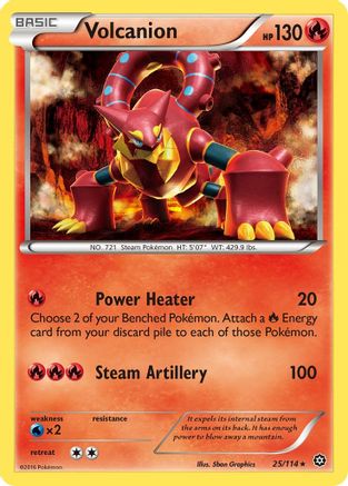 Volcanion 25/114 - XY Steam Siege