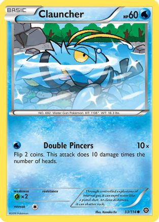 Clauncher 33/114 - XY Steam Siege Reverse Holofoil