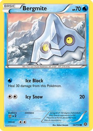 Bergmite 36/114 - XY Steam Siege Reverse Holofoil