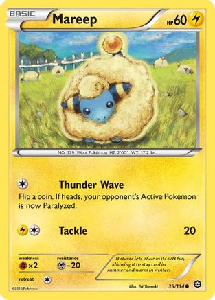 Mareep 38/114 - XY Steam Siege Reverse Holofoil