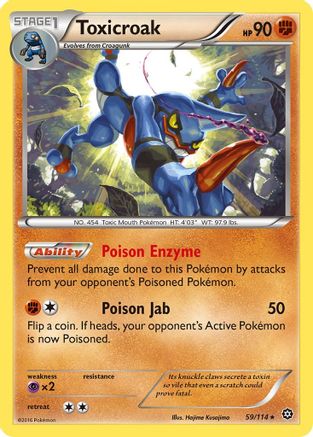 Toxicroak 59/114 - XY Steam Siege