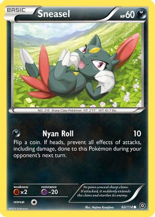 Sneasel 60/114 - XY Steam Siege Reverse Holofoil